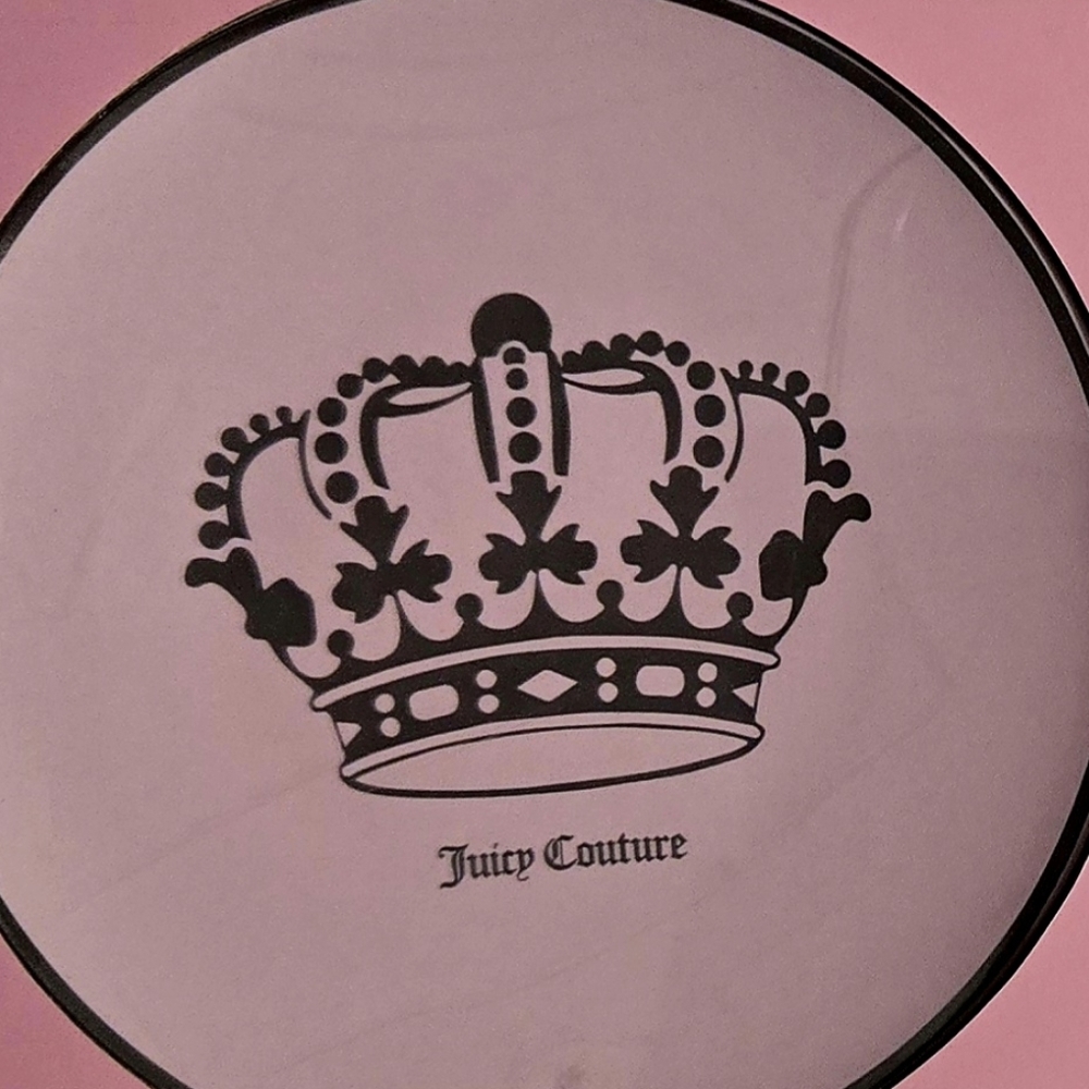 NEW Juicy Couture Set of 2 Ceramic Trinket CouturTrays - Pink NWT - Picture 3 of 5